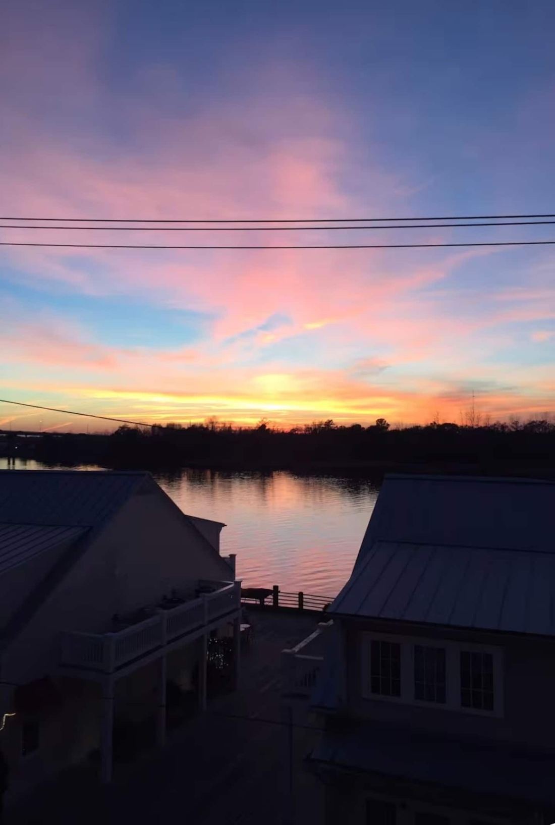 Sunset over the Cape Fear River
